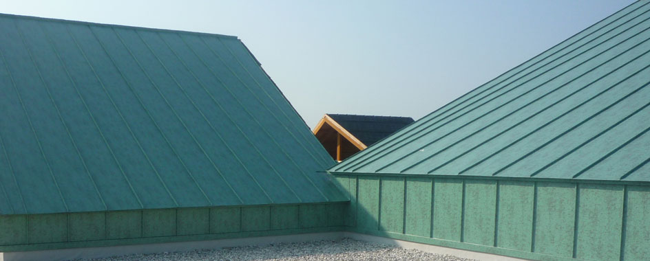 Roofing applications : double standing seam